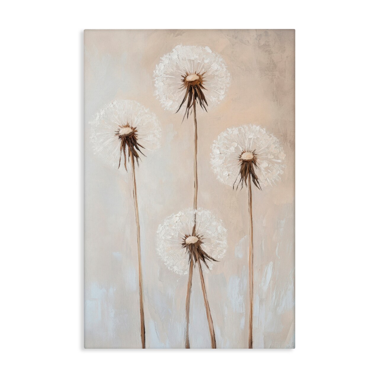 Stupell Industries Neutral Dandelion Illustration Canvas, design by Petal Prints Design